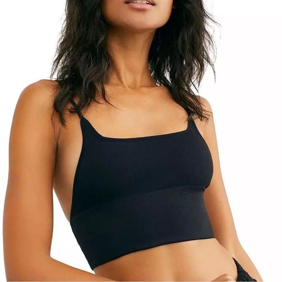 Intimately FP Andi Square Neck Ribbed Seamless Longline Bralette - Picture 6 of 10
